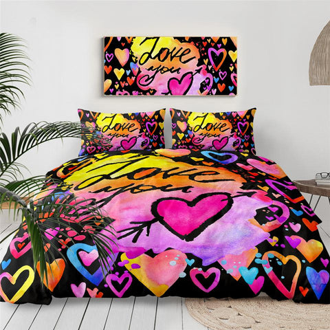 Image of Love You Comforter Set - Beddingify