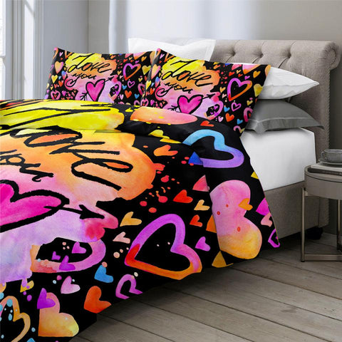 Image of Love You Comforter Set - Beddingify