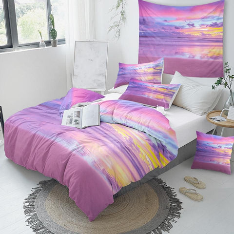 Image of Purple Sunrise Comforter Set - Beddingify