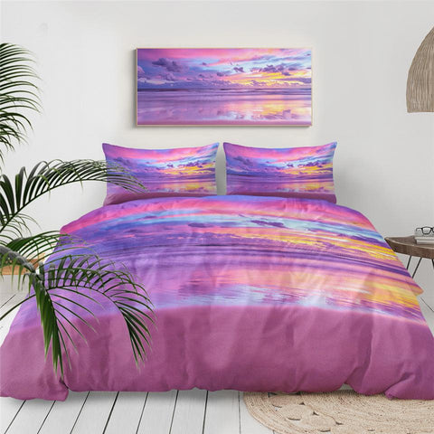 Image of Purple Sunrise Comforter Set - Beddingify
