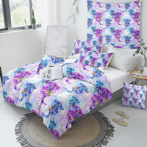 Image of Sea Jellyfish Comforter Set - Beddingify