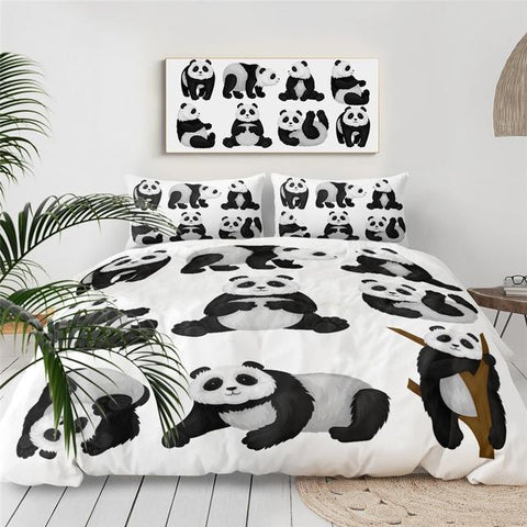 Image of Cute Panda Comforter Set - Beddingify