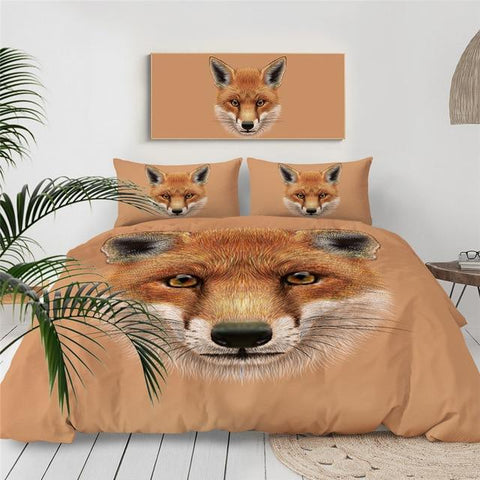 Image of Fox Face Comforter Set - Beddingify