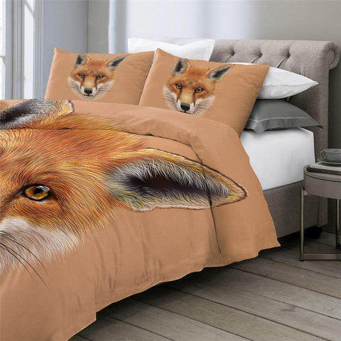 Image of Fox Face Comforter Set - Beddingify