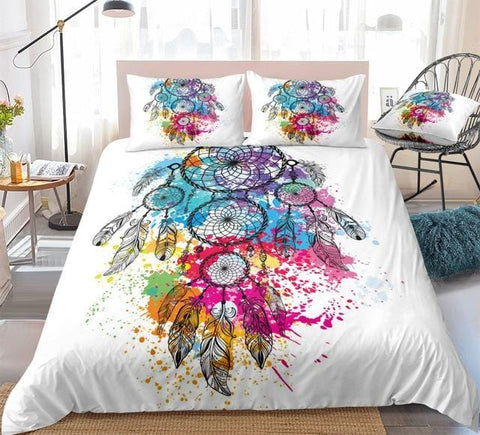 Image of Colorful Dreamcatcher Bohemian Bedding Set - Beddingify