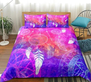 Colorful Dreamcatcher Tie Dye Bedding Set - Beddingify