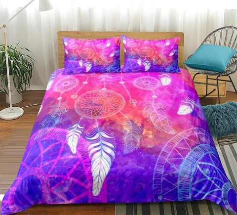 Image of Colorful Dreamcatcher Tie Dye Bedding Set - Beddingify