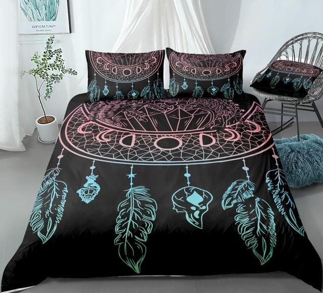 Boho Moon Dreamcatcher Bedding Set - Beddingify