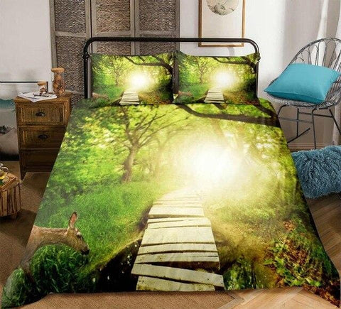 Image of Natural Forest Dreamland Bedding Set - Beddingify