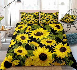 Retro Sunflower Bedding Set - Beddingify