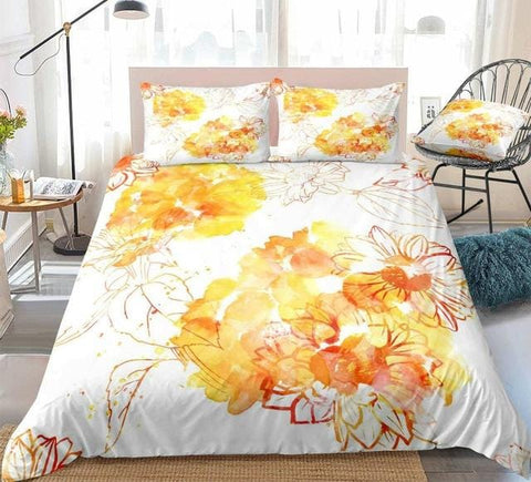 Image of Tie Dye Sunflower Bedding Set - Beddingify