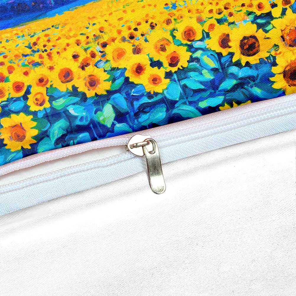 Watercolor Sunflower Bedding Set - Beddingify