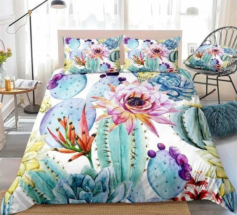 Image of Cactus Flower Bedding Set - Beddingify