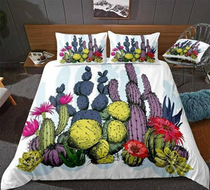 Colorful Cactus Bedding Set - Beddingify