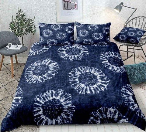 Image of Tie-Dyed Floral Bedding Set - Beddingify