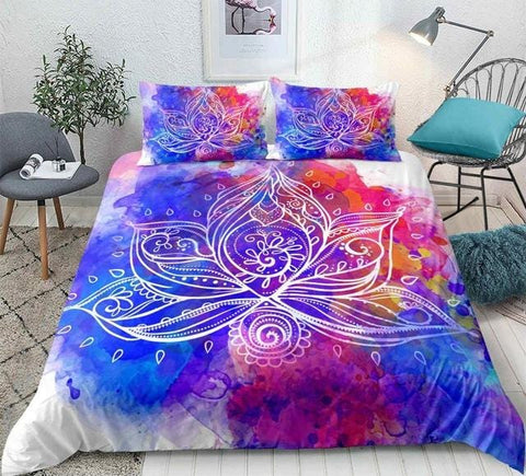 Image of Bohemian Flower Pattern Bedding Set - Beddingify