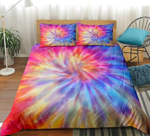 Splashing Watercolor Dreamy Tie-dyed Bedding Set - Beddingify