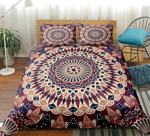 Image of Colorful Floral Mandala Bedding Set - Beddingify