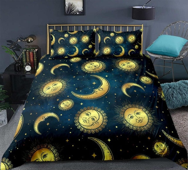 Celestial Moon and Sun Bedding Set - Beddingify