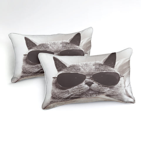 Image of Sunglasses Cat Bedding Set - Beddingify