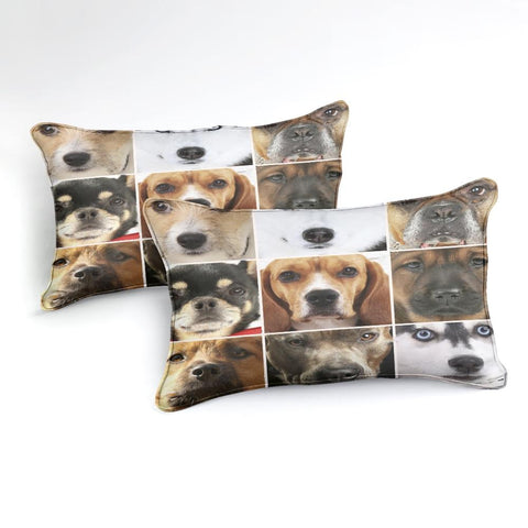 Image of Collage of Dog Comforter Set - Beddingify