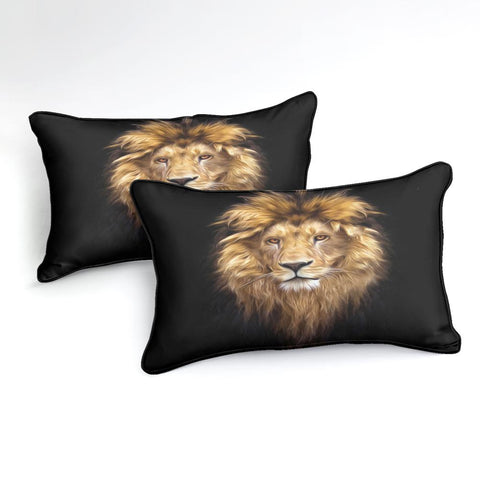 Image of Wild Lion Pattern Comforter Set - Beddingify