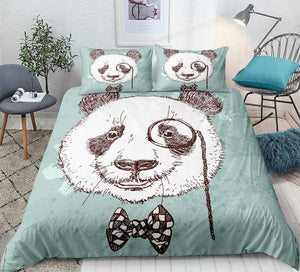 Panda Hand Drawn Bedding Set - Beddingify