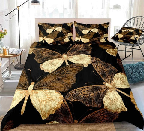 Image of Pretty Flying Butterfly Bedding Set - Beddingify