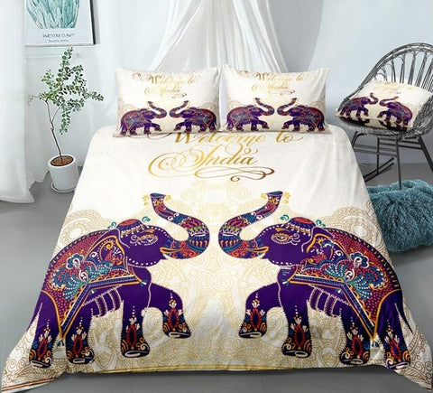Image of Boho Elephants Bedding Set - Beddingify