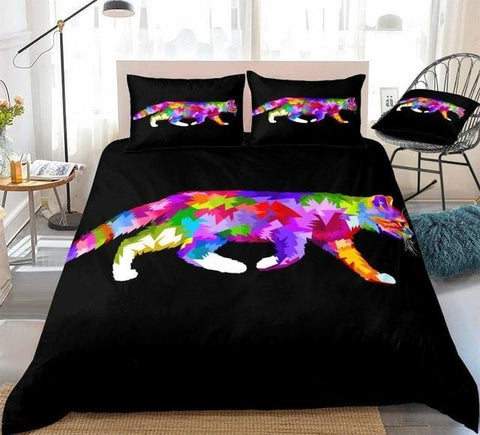 Image of Cute Colorful Cat Bedding Set - Beddingify