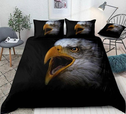 Image of American Bald Eagle Comforter Set - Beddingify