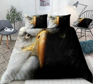 Black and White Eagle Bedding Set - Beddingify