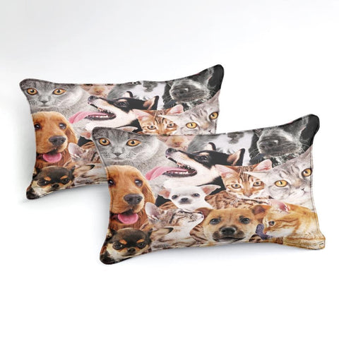 Lovely Cats and Dogs Bedding Set - Beddingify