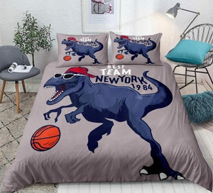 Dinosaur Play Basketball Bedding Set - Beddingify