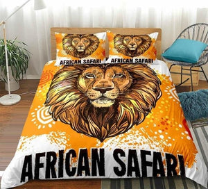 Lion Pattern Bedding Set - Beddingify