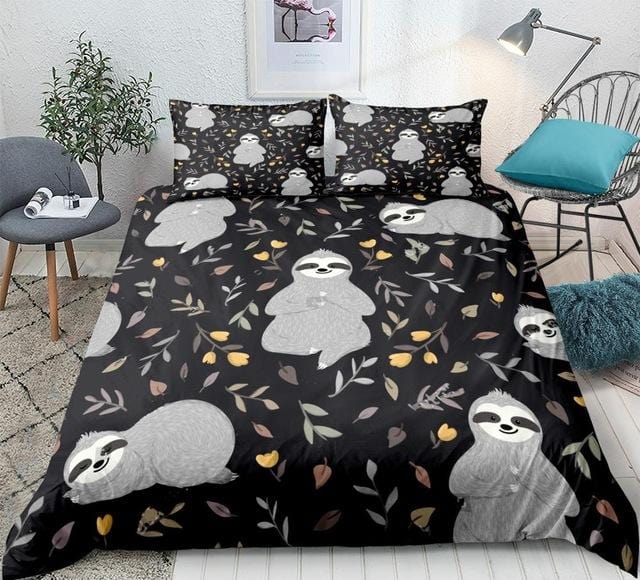 Sloths in the Forest Bedding Set - Beddingify