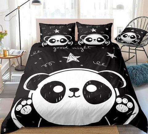 Image of Cute Panda Comforter Set - Beddingify