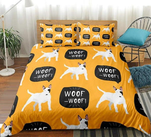 Cute Cartoon Dog Comforter Set - Beddingify