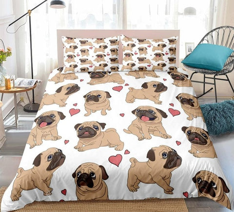 Image of Lovely Bulldog Bedding Set - Beddingify