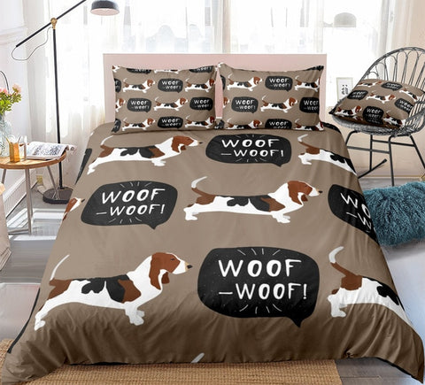 Image of Basset Dog Bedding Set - Beddingify