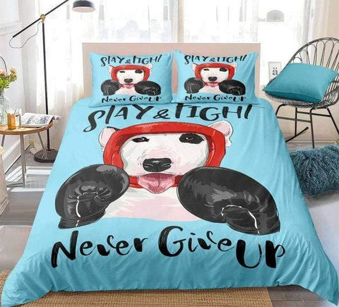 Image of Boxing Dog Comforter Set - Beddingify