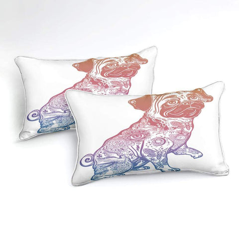 Image of Bulldog Boho Pattern Comforter Set - Beddingify