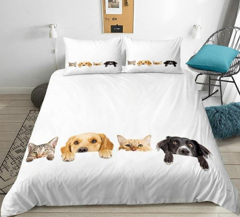 Image of Cat And Dog Bedding Set - Beddingify