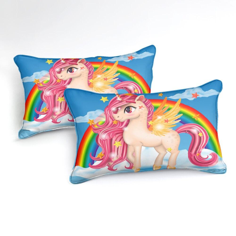 Rainbow Pinky Unicorn Bedding Set - Beddingify