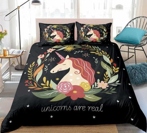 Image of Unicorn Pattern Bedding Set - Beddingify