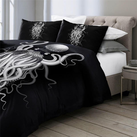 Image of Octopus Ghost Comforter Set - Beddingify