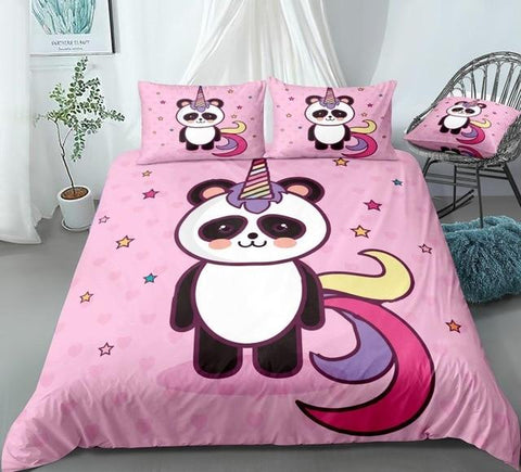 Image of Cute Panda Comforter Set - Beddingify