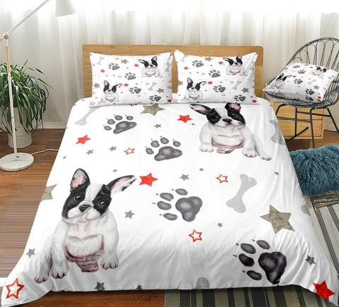 Image of Stars and Dog Paw Bedding Set - Beddingify