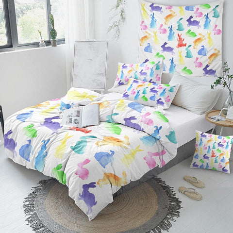 Image of Rabbit Comforter Set for Kids - Beddingify