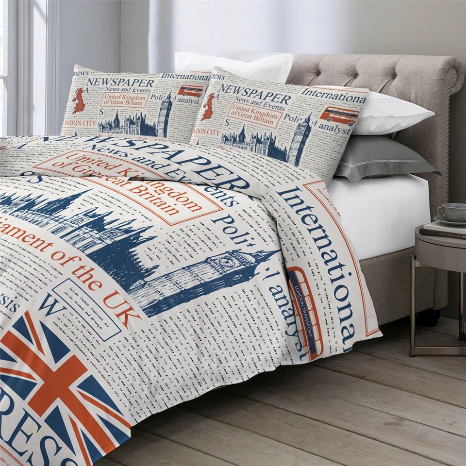 Newspaper Comforter Set - Beddingify